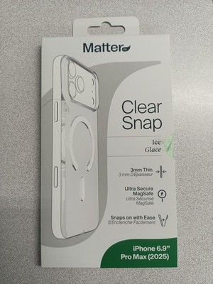 Matter ht Clear Snap Magsafe Case for iPhone 17 Pro Max - Ice Glace