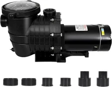 2.0 HP 6557 GPH Swimming Pool Pump Inground & Above Ground, 115V, 1500W Energy