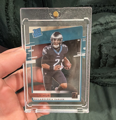 Panini 2020 Chronicles Jalen Hurts Clearly Donruss Rated Rookie RR-JAH Eagles
