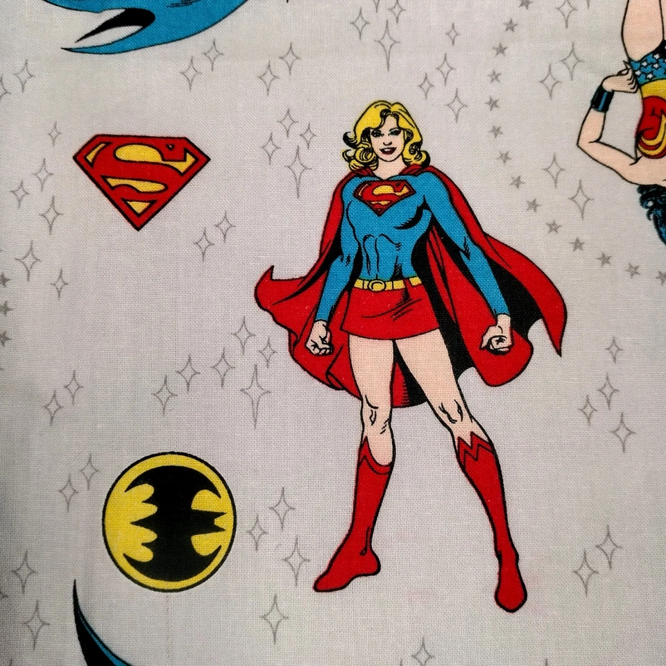 DC Comics Girl Superheroes Fabric Material Supergirl Superwomen Batgirl 35.5" - Image 3 of 4