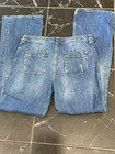 ZARA Vintage 70’s Tribute blue Wash Bootcut Jeans Distressed 5-Pocket EU 42 — photo 6