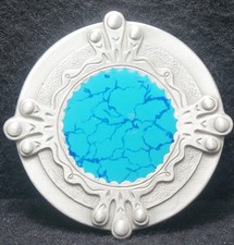 XI05177 NOS VINTAGE 1970s ABSTRACT ARTWORK UNISEX FASHION BELT BUCKLE