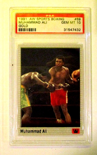 1991 AW Sports Boxing Muhammad Ali GOLD #69 PSA Gem MT 10