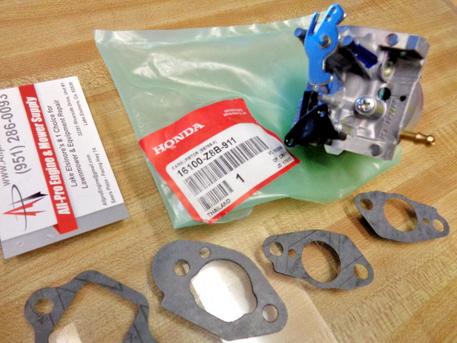 16100-Z8B-911, 16100-Z8D-911 GENUINE HONDA PULL CHOKE CARBURETOR