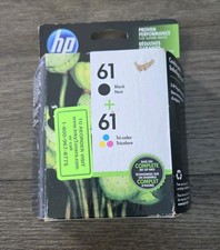 NEW HP 61 Black  61 Tri-color Ink Cartridge Combo Pack CR259FN Dec 2021