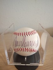 President Donald Trump Hand Signed  Baseball Autographed W/COA In Case