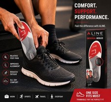 (4) ALINE Universal Insoles Arch Support SIZE...