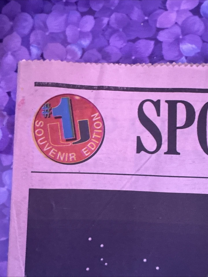 Periódico Miami Hurricanes Cuarto Título Nacional Miami Herald 5 de enero de 1992 Foto 3 de 4