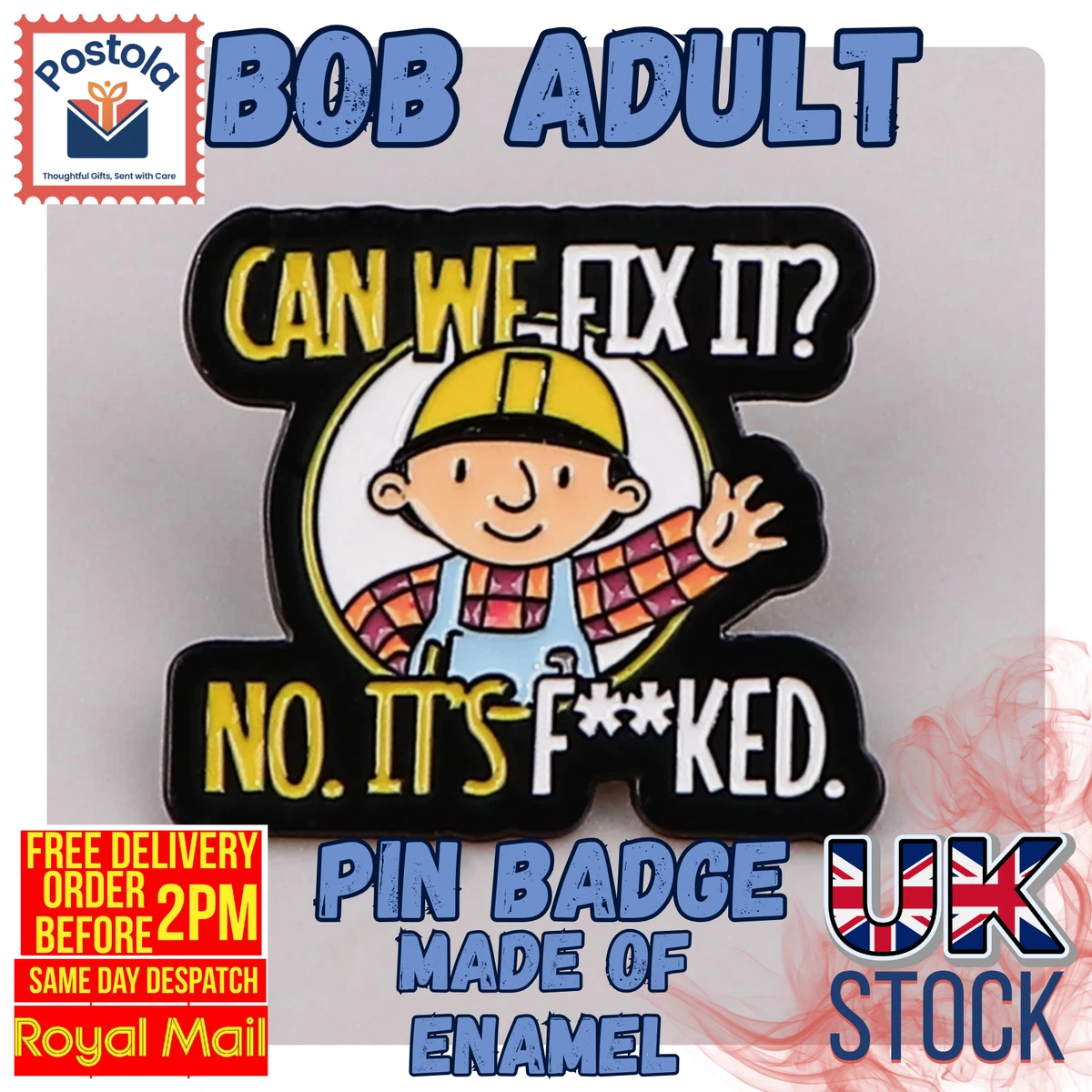 Hello I'm Easily Distracted'' Pins Fun Stamp Inspirational Enamel - View #9