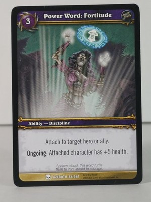 Power Word: Fortitude - Heroes of Azeroth - 83/361 - NM - Common - D
