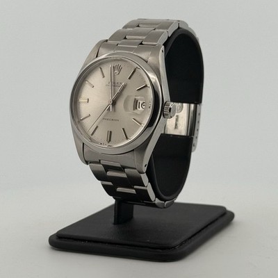 Rolex Oysterdate Precision 6694 Manual Wind Silver Dial
