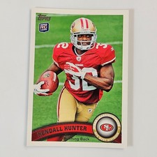 Kendall Hunter San Francisco 49ers 2011 Topps RC Rookie Card #155. rookie card picture