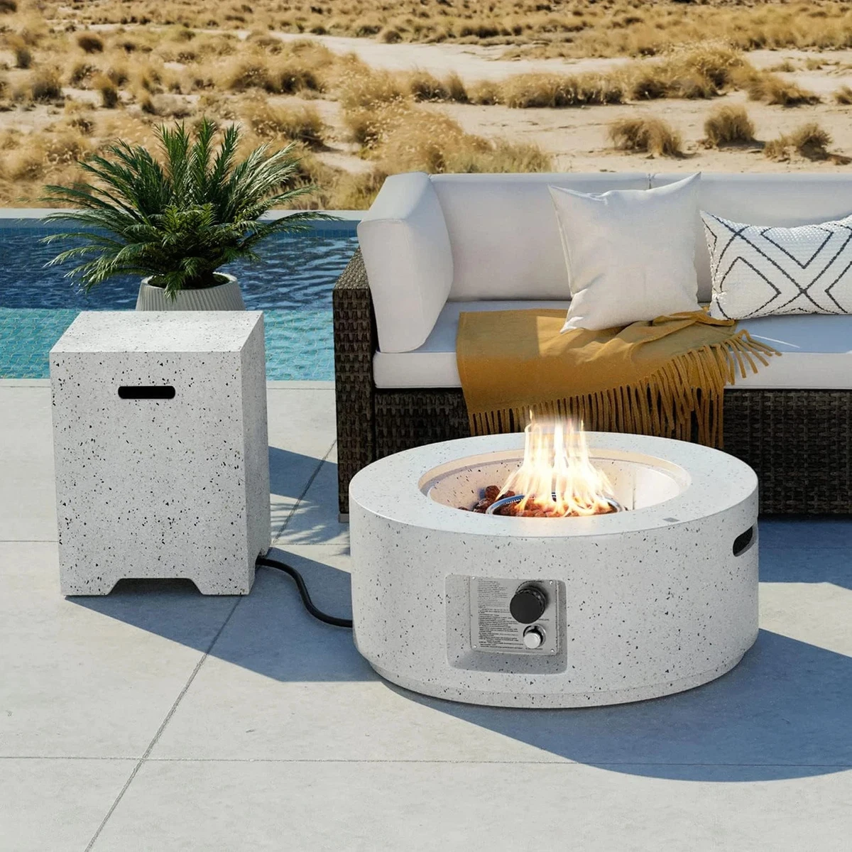 fire pit table set products for sale | eBay