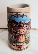1994 1804 Miller Birth Of A Nation Series Lewis Clark Expedition 7" Stein Mug