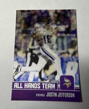 2022 Panini Score - All Hands Team Justin Jefferson #AH1 Vikings 