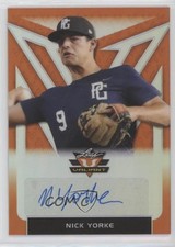 2020 Leaf Valiant Portrait Orange Prismatic 24/75 Nick Yorke #PA-NY1 Auto v9t