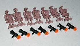 Lego Star Wars 4478 GEONOSIAN BATTLE DROID Sand Red Minifigure Lot of 7 *Minty*