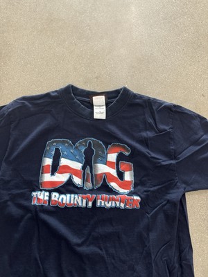 Dog The Bounty Hunter Shirt Mens S VTG Y2K TV Show Promo Tee navy blue 