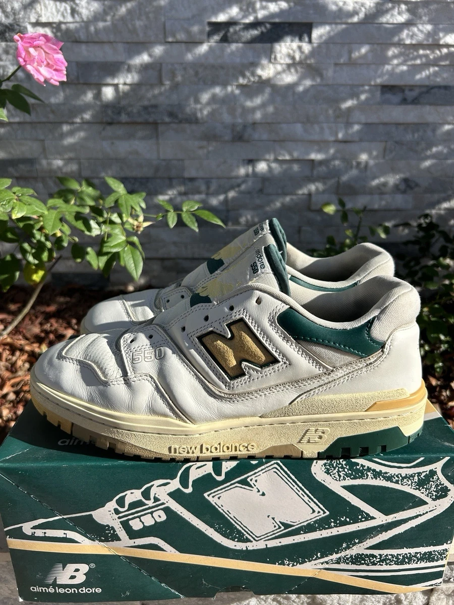 New Balance Aimé Leon Dore x 550 Green Yellow for Sale 