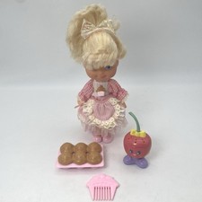 Cherry Merry Muffin Doll Muffins Apron Cherry Sweet Helper Hair Comb 1988 Mattel