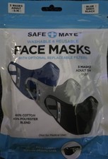 Safe+Mate Case-Mate Cloth Face Mask, Washable Reusable