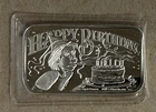 "HAPPY BIRTHDAY" CCM CALIFORNIA CROWN 1 TROY OUNCE .999 FINE SILVER BAR