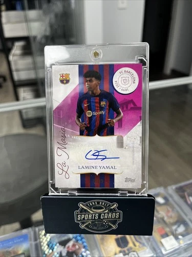 Lamine Yamal Auto 2024-25 Topps FC Barcelona 125th Anniversary Pink /99 Spain