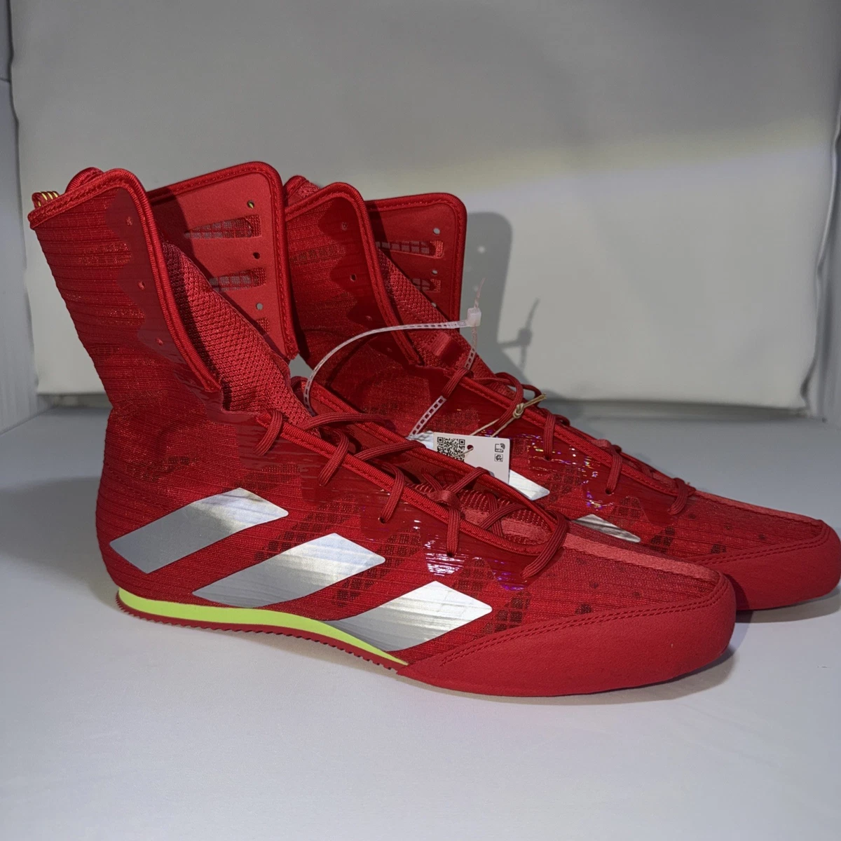Adidas Men’s Box Hog 4 Boxing MMA Shoes Better Scarlet/Silver Metallic, Size 7.5 adidas BOX HOG 4 Boxing Shoes | Lucid Red-Zero Metallic  main image 3