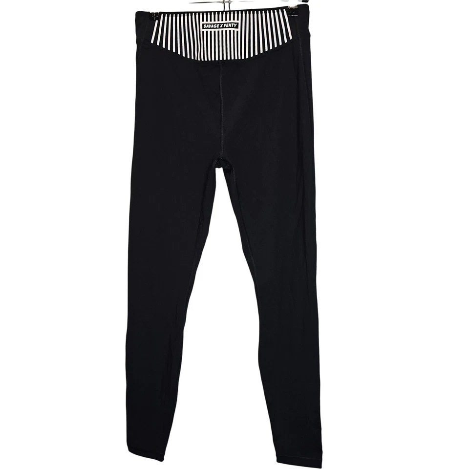 Savage X Fenty Two Leggings Malla Pata de Gallo y Negro Paquete Activo Talla Grande Foto 3 de 4