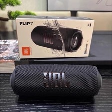 JBL Flip 7 Portable Bluetooth Waterproof Speaker Cylinder Fabric Black