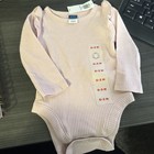 Old Navy 0-3 Month Pink Ribbed Bodysuit New NWT — photo 1