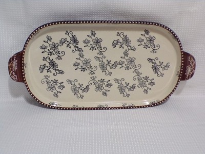 Temptations by tara Floral Lace KFI-XNG-936844 Baking Tray w/Lid & Wire Holder