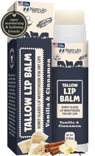 Beef Tallow Lip Balm – Natural Tallow Beeswax Chapstick – Hydrating Moisturi