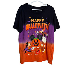 Disney Happy Halloween Shirt Kid's Medium Mickey's Not So Scary Top