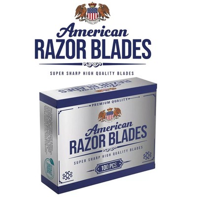 The Shave Factory American Razor Blades - Double Edge Razor Blade (100 pcs)