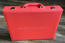 XRBR Chinese Mahjong Set 146 Melamine Tiles 1.6” Large Tiles W/ Carry Case