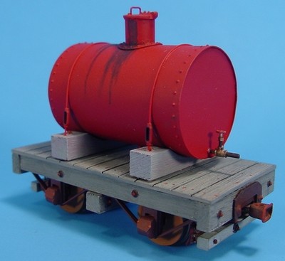 On3/On30 WISEMAN #CSM007 BACKWOODS LOGGING / MINING 4 WHEEL TANK CAR TYPE 2 KIT