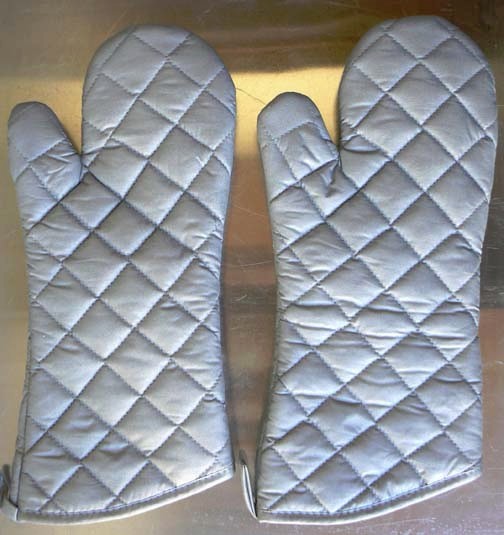2 pack Oven Mitts/ Gloves 17", Silicone Coated, Restaurant Commercial Grade 200F