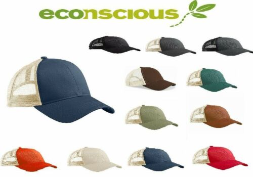 Econscious -  Washed Hemp Re2 Mesh Trucker, Organic Recycled Baseball Cap - Picture 1 of 70