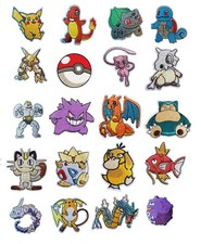Pokemon Iron On Patch Embroidered Sew on Iron On Transfer Snorlax Psyduck Jiggly