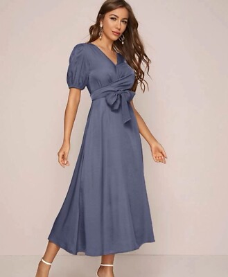 how to hem a formal dress by hand Periwinkle S/S Pocket Twirl Dress main image 0