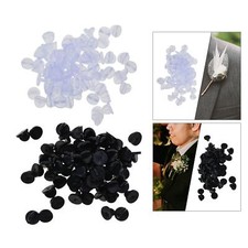 200x Silicone Pin Backs Butterfly Clutch Pin Keepers for Hat Uniform Badges