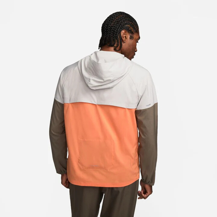 SACAI X NIKE Nike Windrunner Giacca da Corsa Uomo Grigio Arancione Taglia M L CZ9070 012