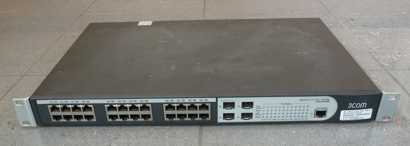 3Com Baseline Switch 2924-PWR Plus 3CBLSG24PWR 24 Port Gigabit Managed PoE EF00