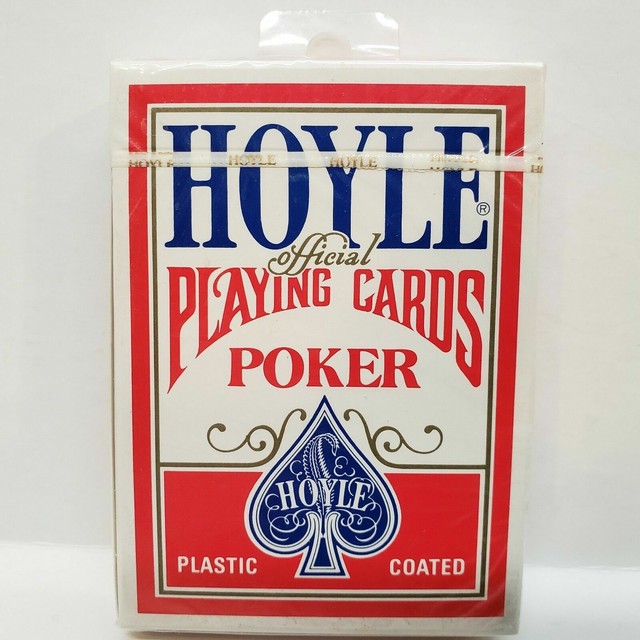 Vintage HOYLE Poker Official Playing Cards Plastic Coated NEW Sealed eBay