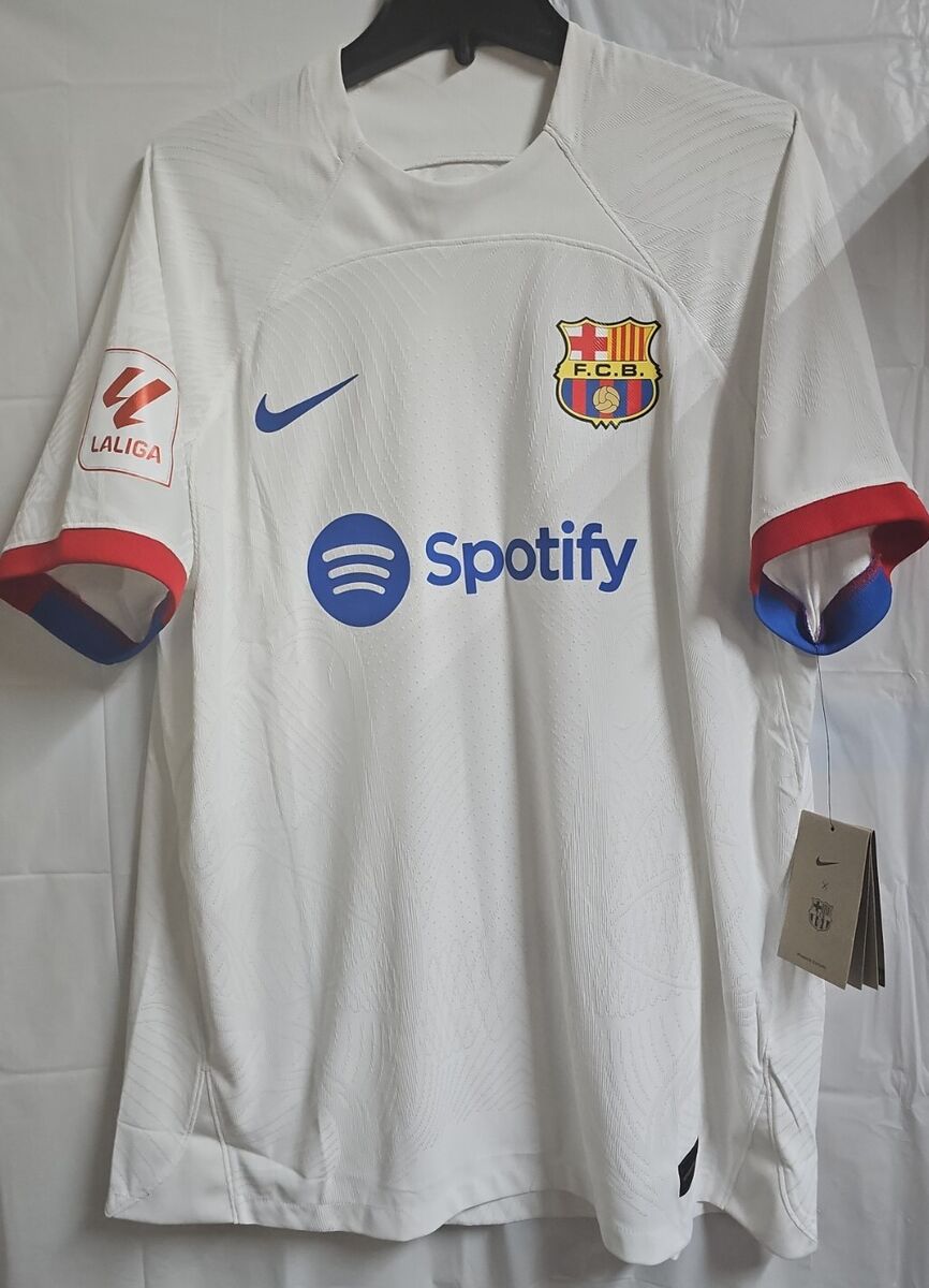 NIKE AUTHENTIC BARCELONA MATCH JERSEY 2023 AWAY DRI-FIT Size NIKE AUTHENTIC BARCELONA MATCH JERSEY 2023 AWAY DRI-FIT Size