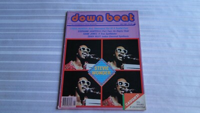 Vintage Magazine Down Beat 1981 Stevie Wonder Stephane Grappelli Hank Jones   75