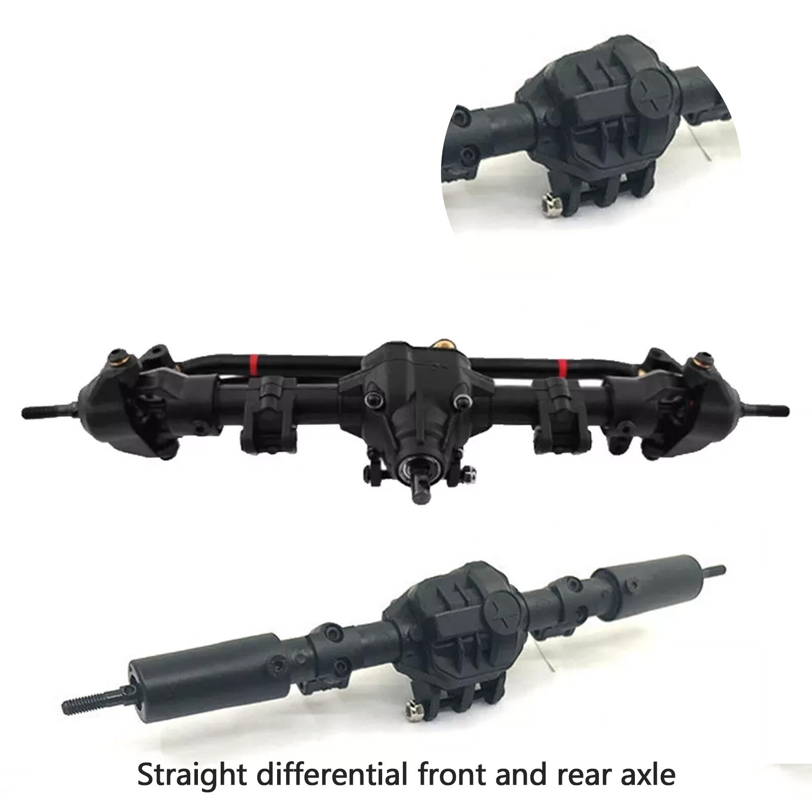 Front + Rear Axle For Axial Scx10 Ii 90046 Ar44 90047 Rc Cra