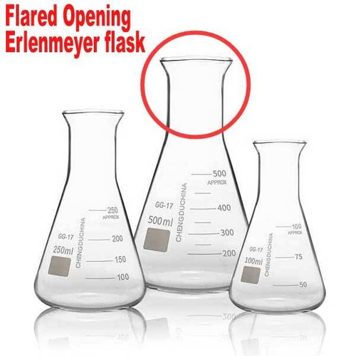 Wholesale 50ml - 2000ml Transparent Erlenmeyer Flask Chemistry Lab Glassware CA - Picture 15 of 15