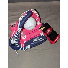 Rawlings T Ball Glove pink purple PL91PP Player Series Vinyl Right-handed NWT